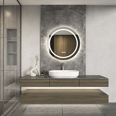 Ozarke Princess Vanity Mirror Wall Mounted With Anti-fog Features