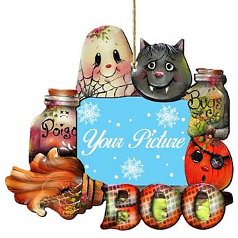 Brunhilda's Broom! Halloween Picture Frame Ornaments Ornament For Photo Thanksgiving Halloween Decor