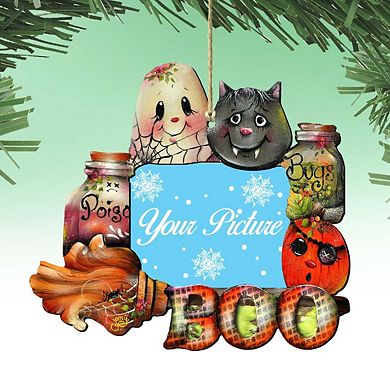 Brunhilda's Broom! Halloween Picture Frame Ornaments Ornament For Photo Thanksgiving Halloween Decor