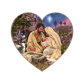 Jesus is Lord Holiday 21-Inch Handcrafted Wooden Door Hanger & Wall Art by D. Gelsinger