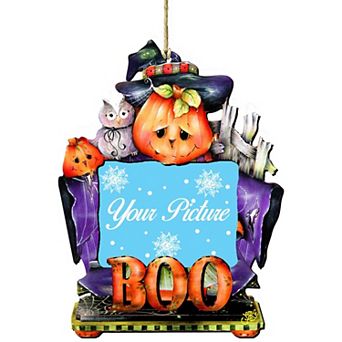This Boos For You Halloween Picture Frame Ornaments Ornament For Photo Thanksgiving Halloween Decor