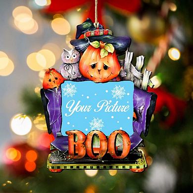 This Boos For You Halloween Picture Frame Ornaments Ornament For Photo Thanksgiving Halloween Decor