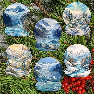 Northern Wonders Wooden Clip-on Ornaments Set Of 6 By G. Debrekht