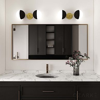 Ozarke Dual Glow Wall Sconce Modern Lighting Fixtures 2 Globe Wall Sconce