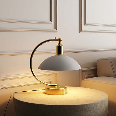 Ozarke Lotus Table Lamp Modern Bedside Arched LED Lamp