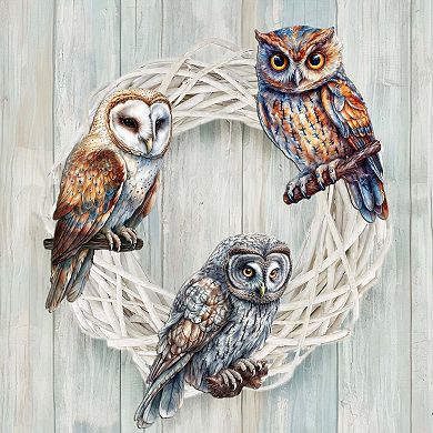 Night Owls Wooden Clip-on Ornaments Set Of 3 By G. Debrekht
