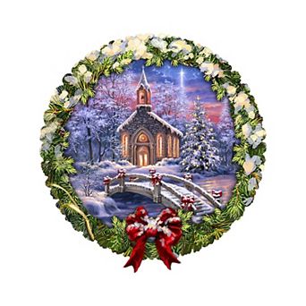 O Come Emmanuel Holiday 20-Inch Handcrafted Wooden Door Hanger & Wall Art by D. Gelsinger