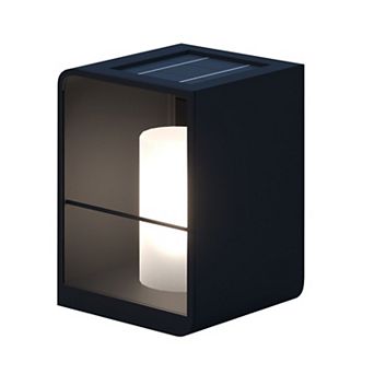 Ozarke Solar Lumina Pillar Lamp, Weather-resistant Outdoor Lamp - Black