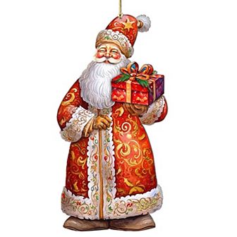 St. Nick's Gift Wooden Christmas Ornaments By G. Debrekht