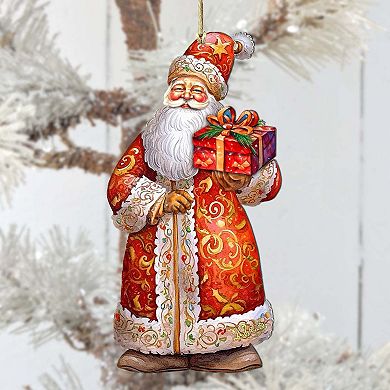 St. Nick's Gift Wooden Christmas Ornaments By G. Debrekht