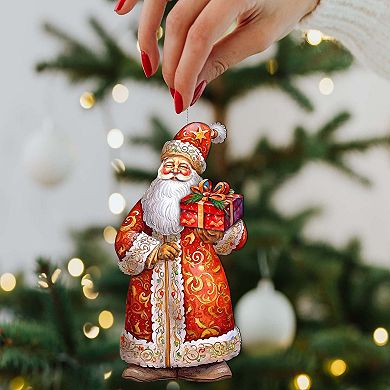 St. Nick's Gift Wooden Christmas Ornaments By G. Debrekht