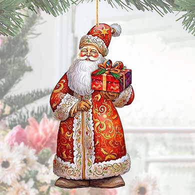 St. Nick's Gift Wooden Christmas Ornaments By G. Debrekht