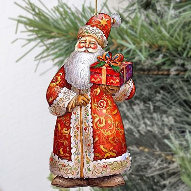 St. Nick's Gift Wooden Christmas Ornaments By G. Debrekht