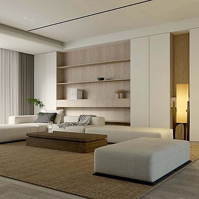 Ozarke Zen Floor Lamp Modern Wooden Standing LED Lamp