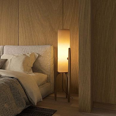 Ozarke Zen Floor Lamp Modern Wooden Standing LED Lamp