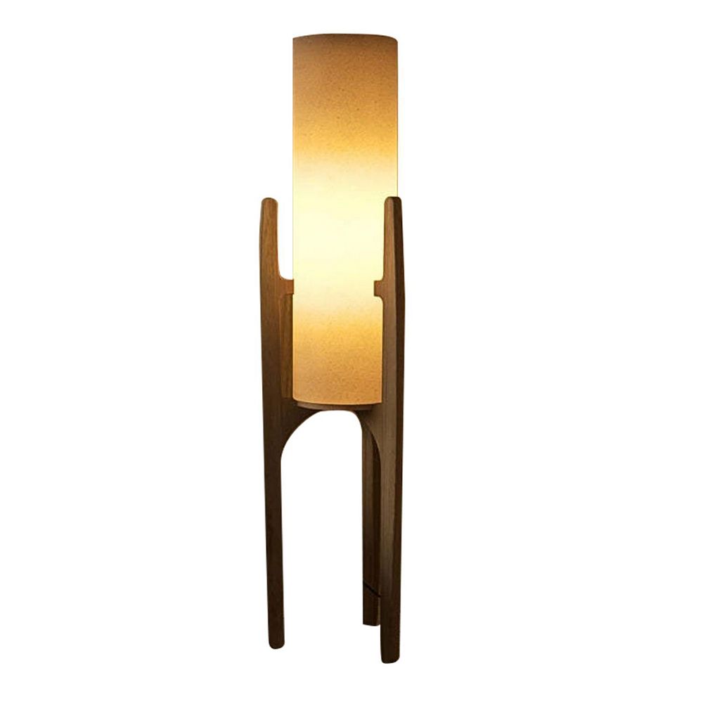 Ozarke Zen Floor Lamp Modern Wooden Standing LED Lamp