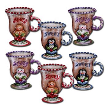 Sweet And Spicy Season Wooden Clip-on Ornaments Set Of 6 By J. Mills-price