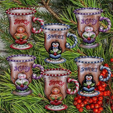 Sweet And Spicy Season Wooden Clip-on Ornaments Set Of 6 By J. Mills-price