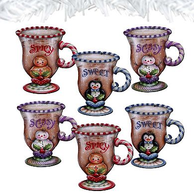 Sweet And Spicy Season Wooden Clip-on Ornaments Set Of 6 By J. Mills-price