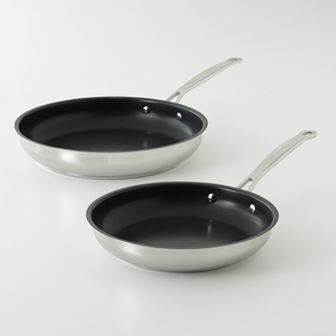 Cuisinart® Chef's Classic Nonstick Stainless Steel Skillet Set
