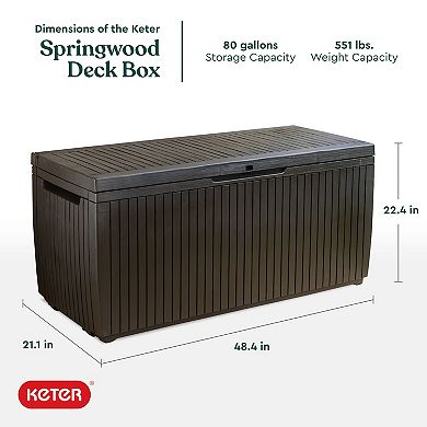 Keter 80 Gallon Springwood Deck Box