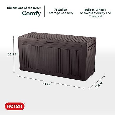 Keter 70 Gallon Comfy Deck Box