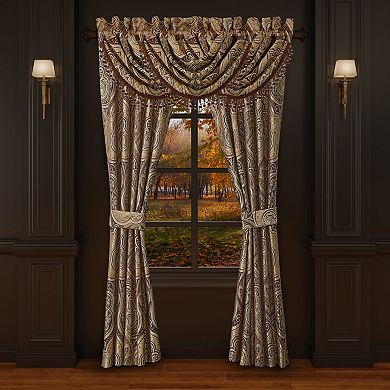 Five Queens Court Bordeaux Window Waterfall Valance