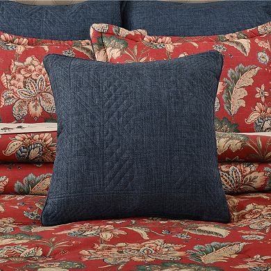 Five Queens Court Eveleth 18" Square Decorative Throw Pillow