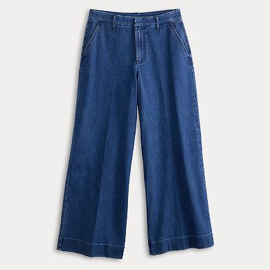 Women's Nine West High-Rise Wide Leg Trouser Jeans