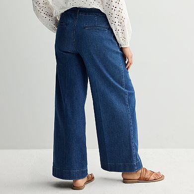 Women's Nine West High-Rise Wide Leg Trouser Jeans