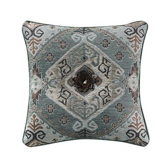 Five Queens Court Tiberius 18" Square Decorative Throw Pillow