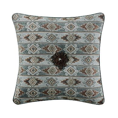 Five Queens Court Tiberius 18" Square Decorative Throw Pillow
