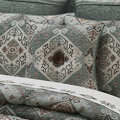 Five Queens Court Tiberius 18" Square Decorative Throw Pillow