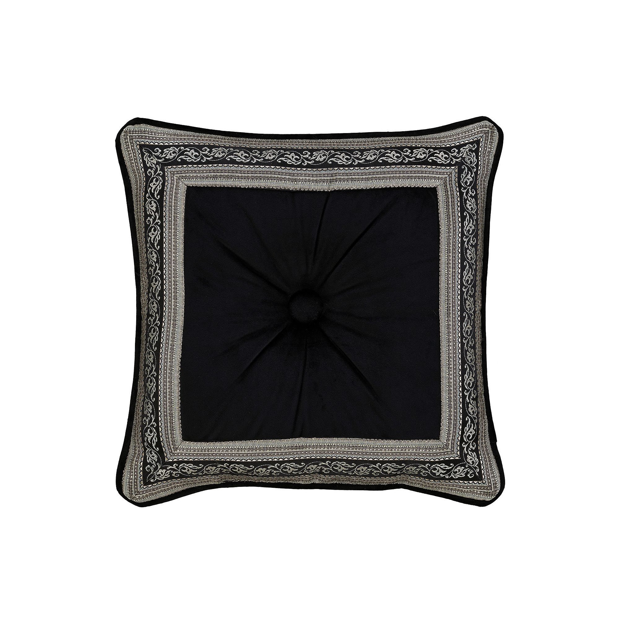Five Queens Court Viccorino Square Decorative Throw Pillow, Blue