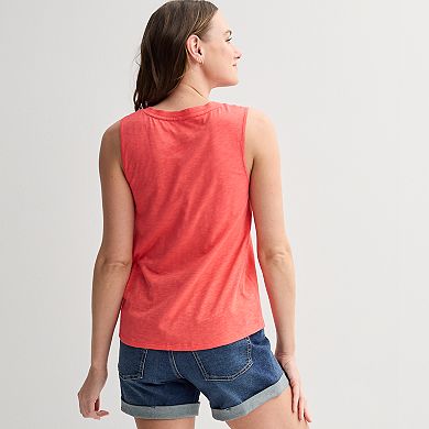 Women's Sonoma Goods For Life® Elevated V-Neck Tank Top