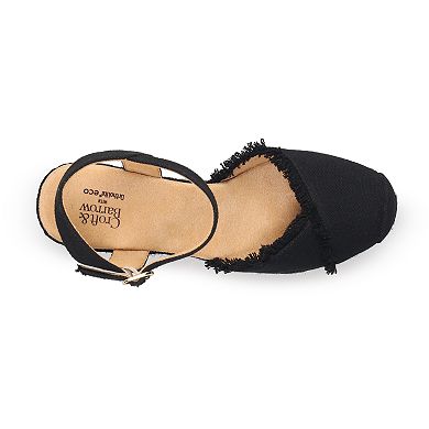 Croft & Barrow Frayed Edge Women's Espadrille Wedges