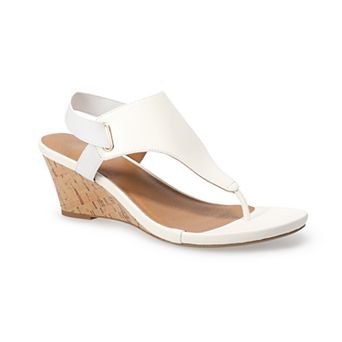 Croft & Barrow® Wedge Thong Women's Sandals