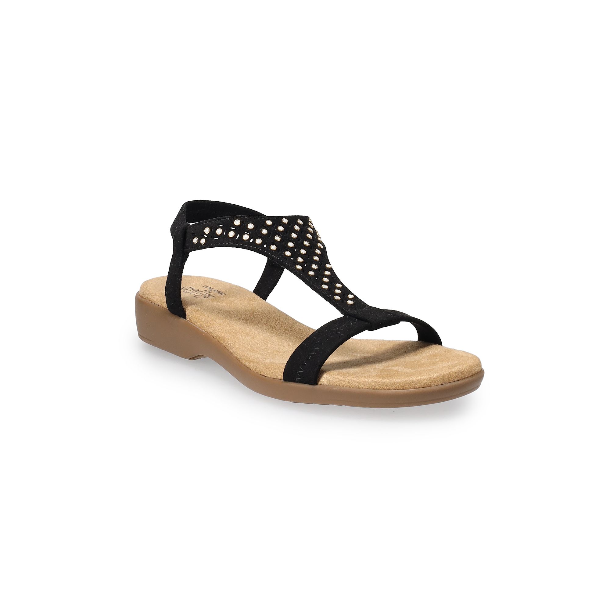 Croft & Barrow® Katerina Pearl Womens Sandals, Size: 5.5 Wide, Black