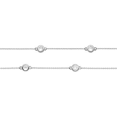 PRIMROSE Cubic Zirconia Double Strand Station Necklace