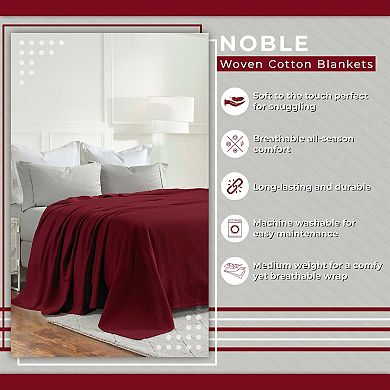 SUPERIOR Nobel Jacquard Textured Chevron Lightweight Woven Blanket