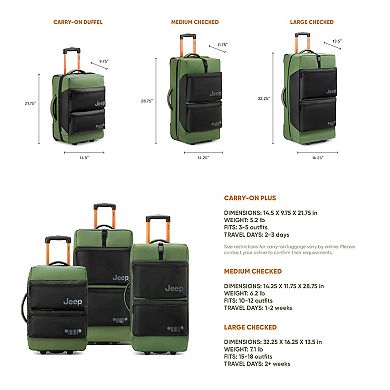 Jeep Rolling Duffel - JSOO6B