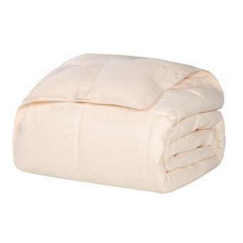 SUPERIOR Reversible Down Alternative Microfiber All-Season Solid Striped Blanket