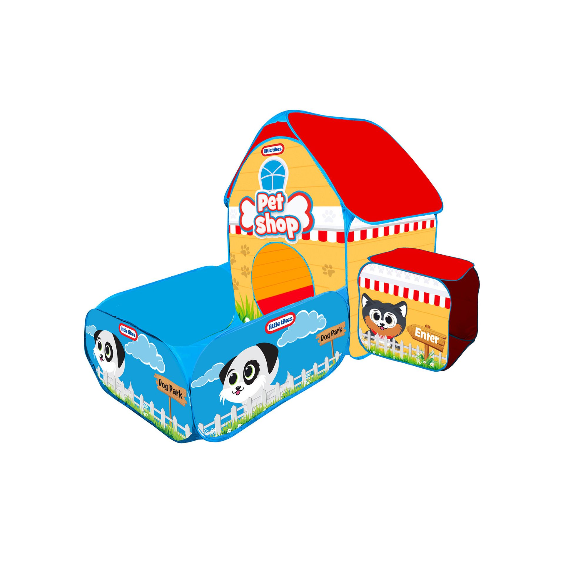 Little Tikes 4-In-1 Dog Park & Pet Shop Ball Pit, Multi