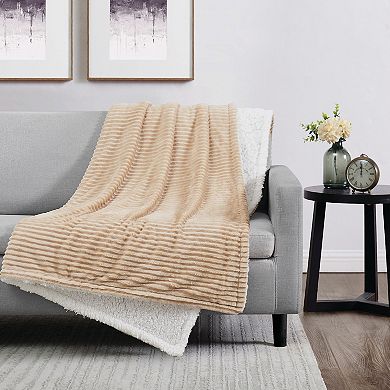 London Fog Corduroy Throw Blanket