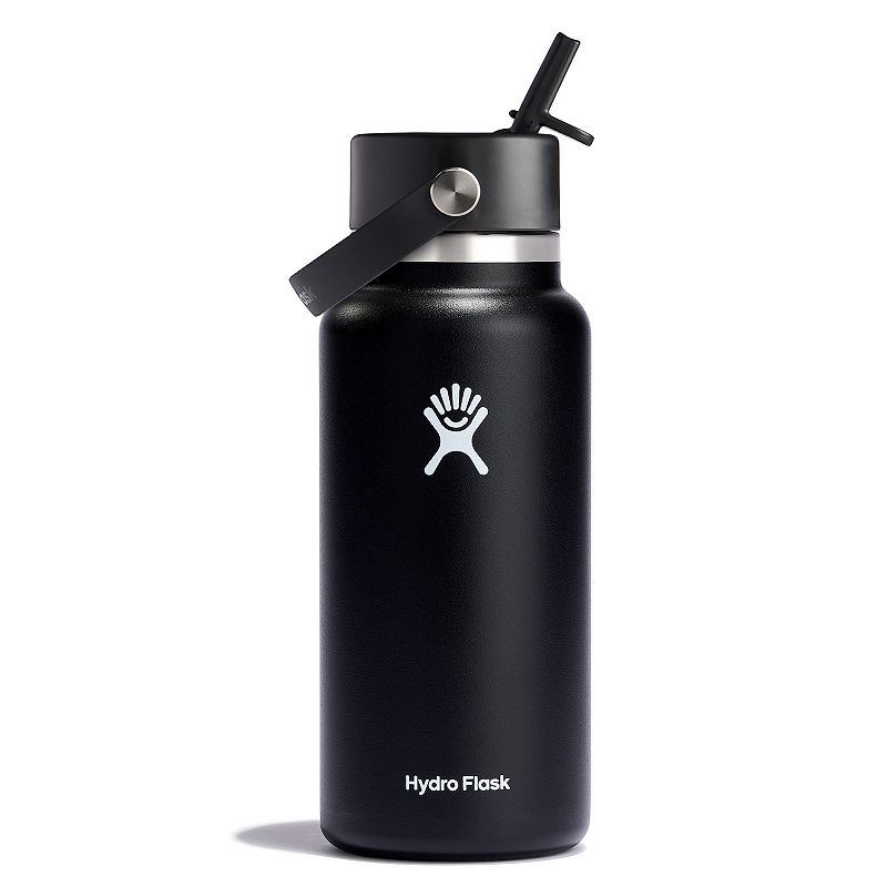 UPC 810007831701 product image for Hydro Flask 32 oz. Wide Flex Straw Cap Trillium, Black | upcitemdb.com