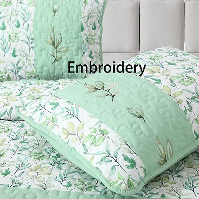 Harper Lane® Watercolor Leaves Quilt Set with Shams