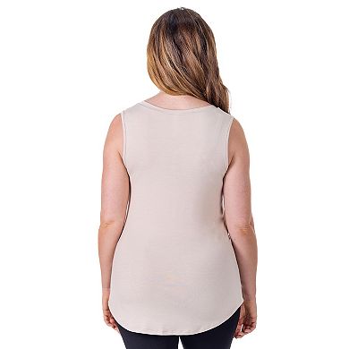Women's 24seven Comfort Apparel V Neck Tunic Tank Top
