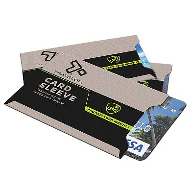 Travelon 3-Piece RFID Blocking Card Sleeves