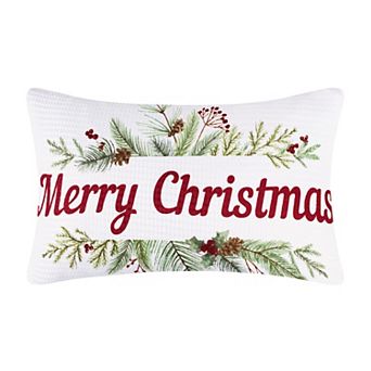 Levtex Home Pine & Plaid Printed Christmas Throw Pillow