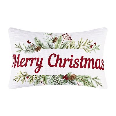 Levtex Home Pine Plaid Printed Christmas Throw Pillow